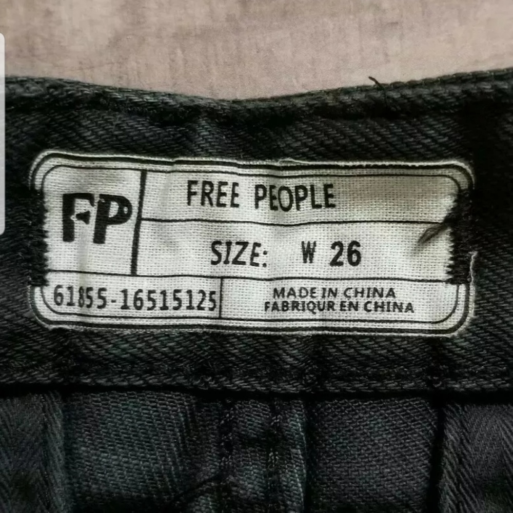 Free People Black Shorts Size 26 NWT - Picture 4 of 8